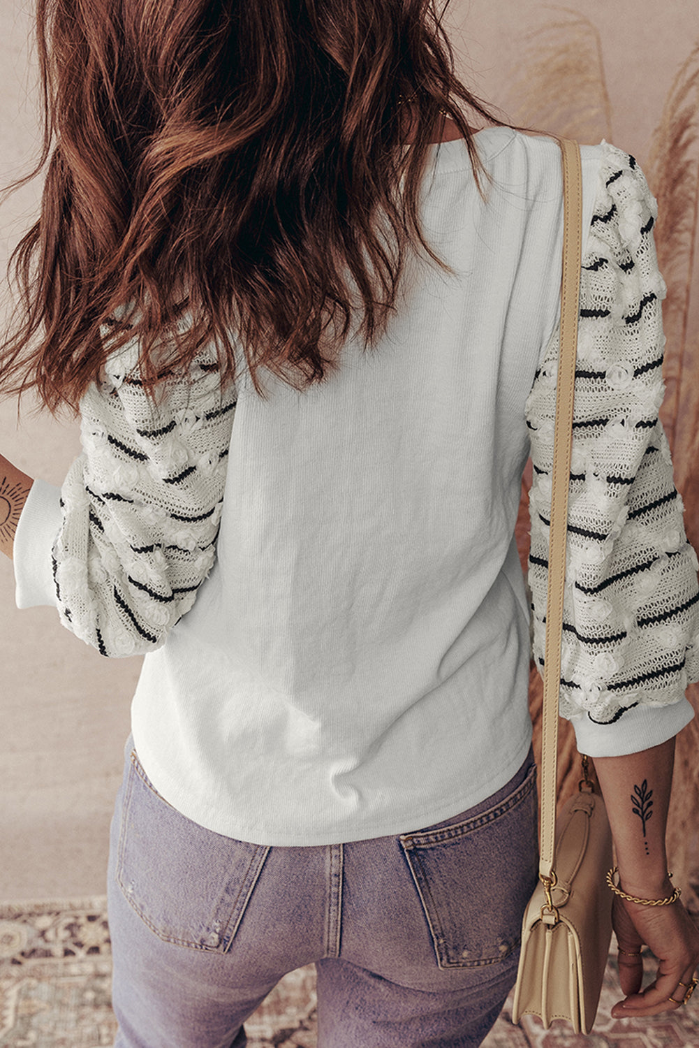 Rosa Patchwork Rib Knit Top