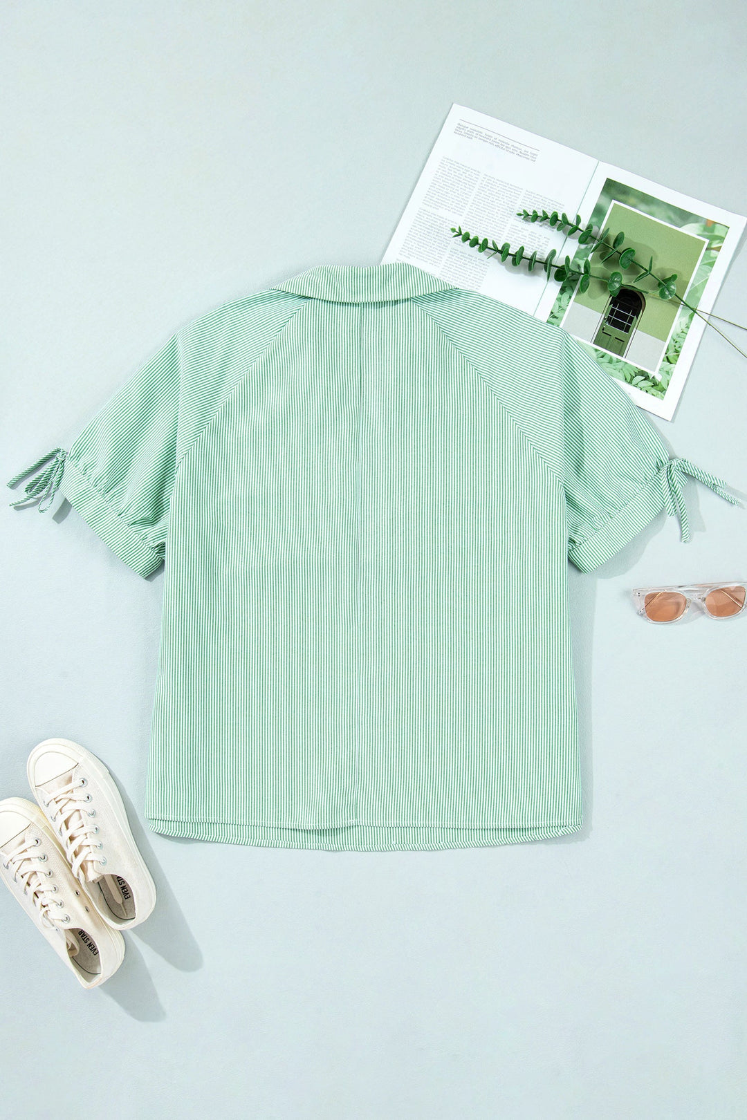 Anaya Collar Short Sleeve PLUS Blouse