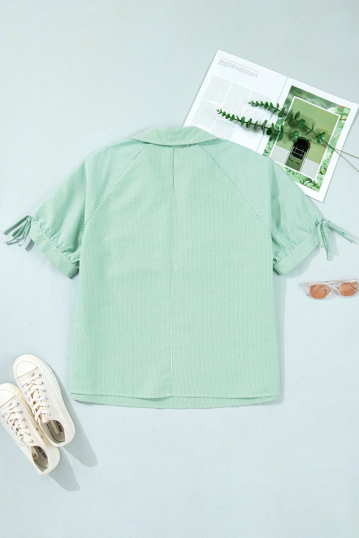 Anaya Collar Short Sleeve PLUS Blouse