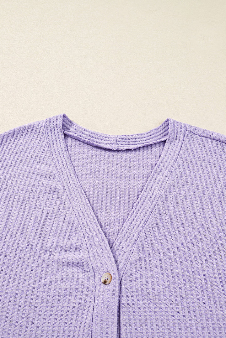 Rosie Waffle Knit Front PLUS Cardigan