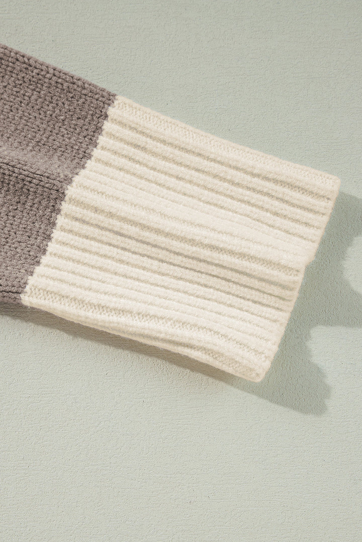 Livia Colorblock Loose Pullover Sweater