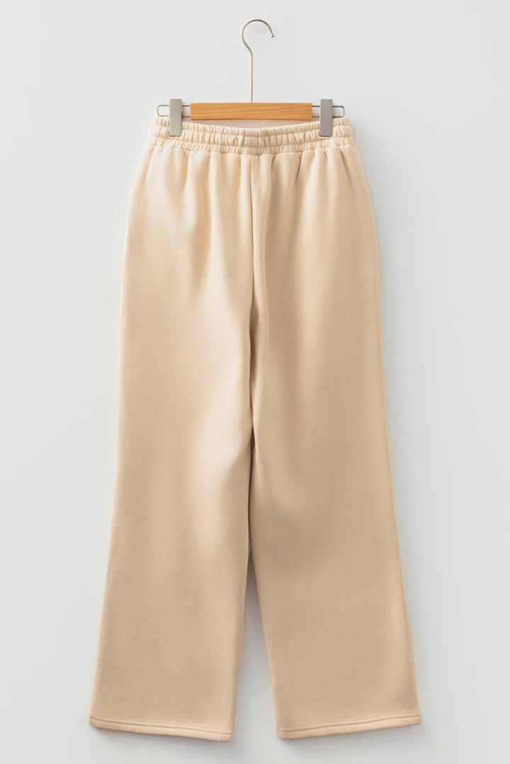 Hailey Elastic Waist Solid Pants