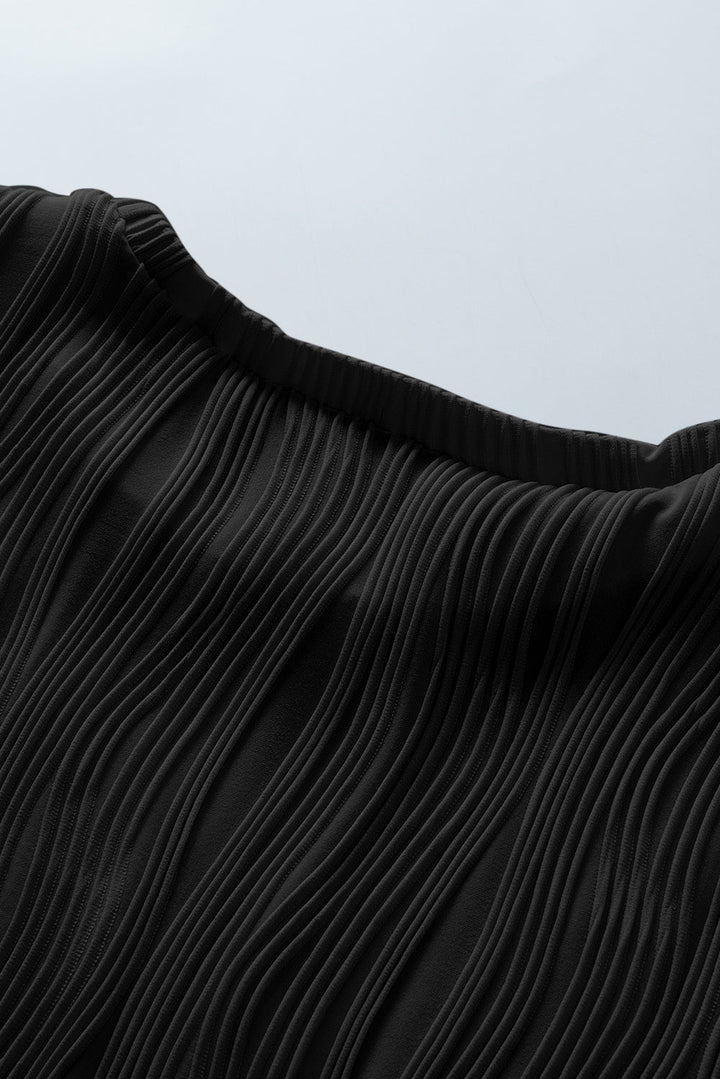 Abby Color Wavy Textured PLUS Tee