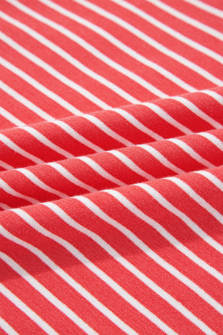 Hallie Puff Sleeve Stripe Hoodie