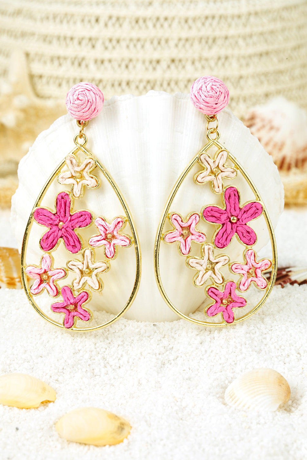 Marley Plaited Plated Waterdrop Earrings