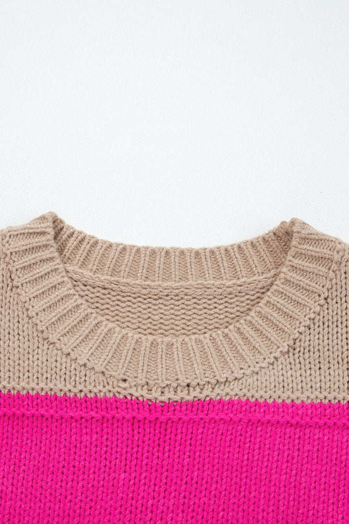 Florence Block Drop Shoulder PLUS Sweater