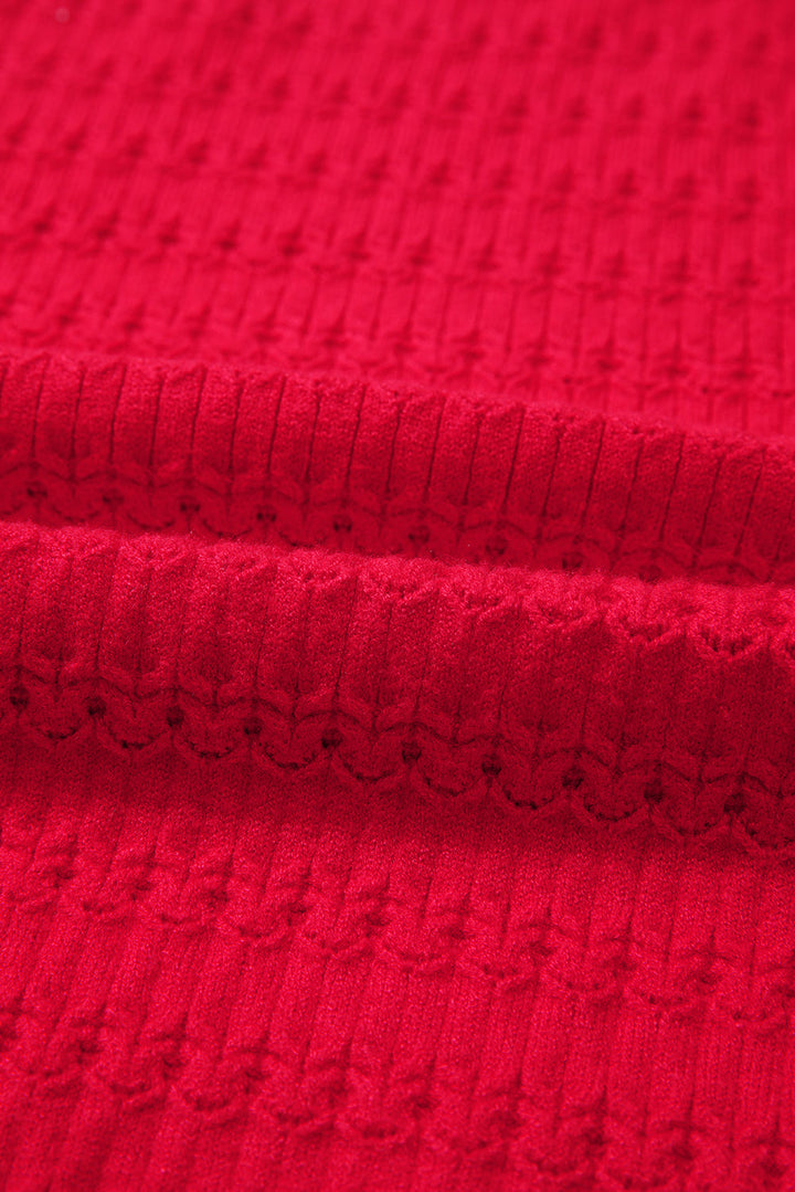 Nellie Knit Ribbed Cuffs Sweater