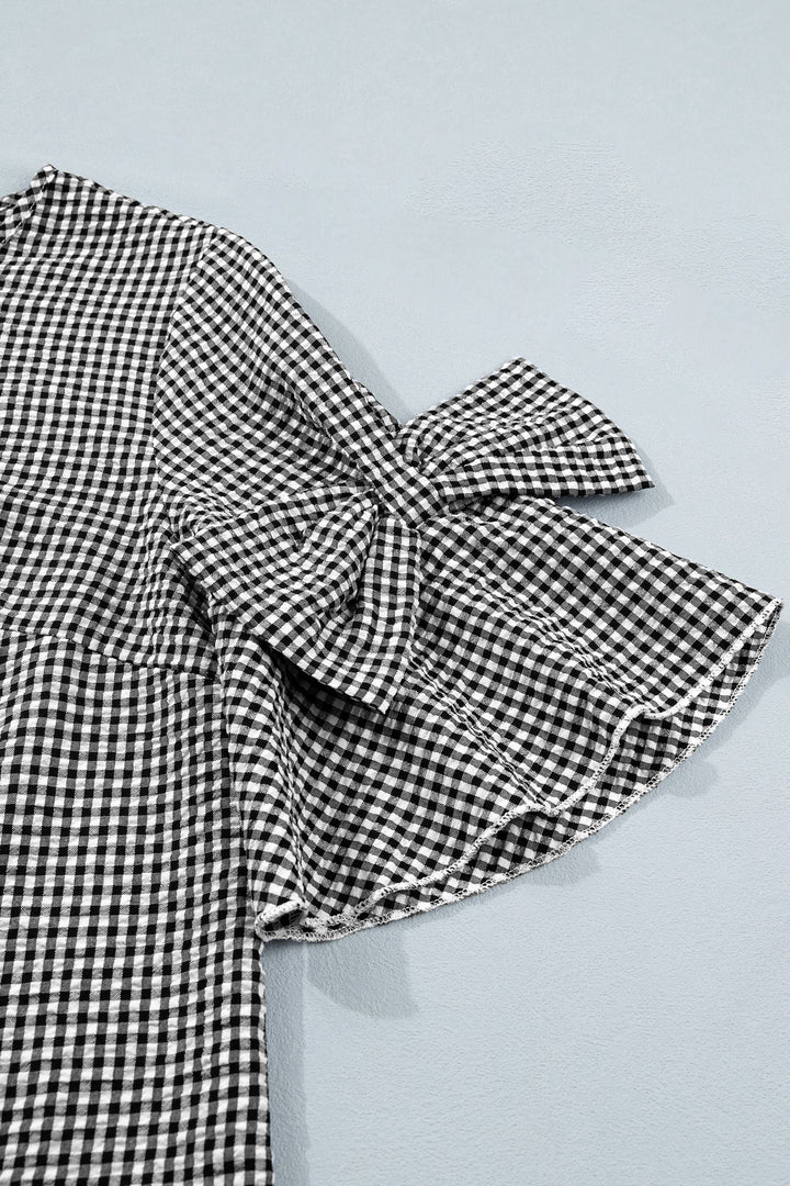 Carolina Ruffled Half Sleeve Blouse