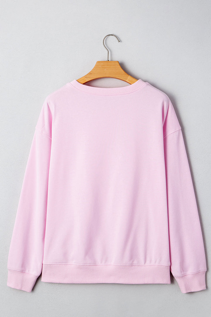Andi Rugby Print Casual Sweatshirt