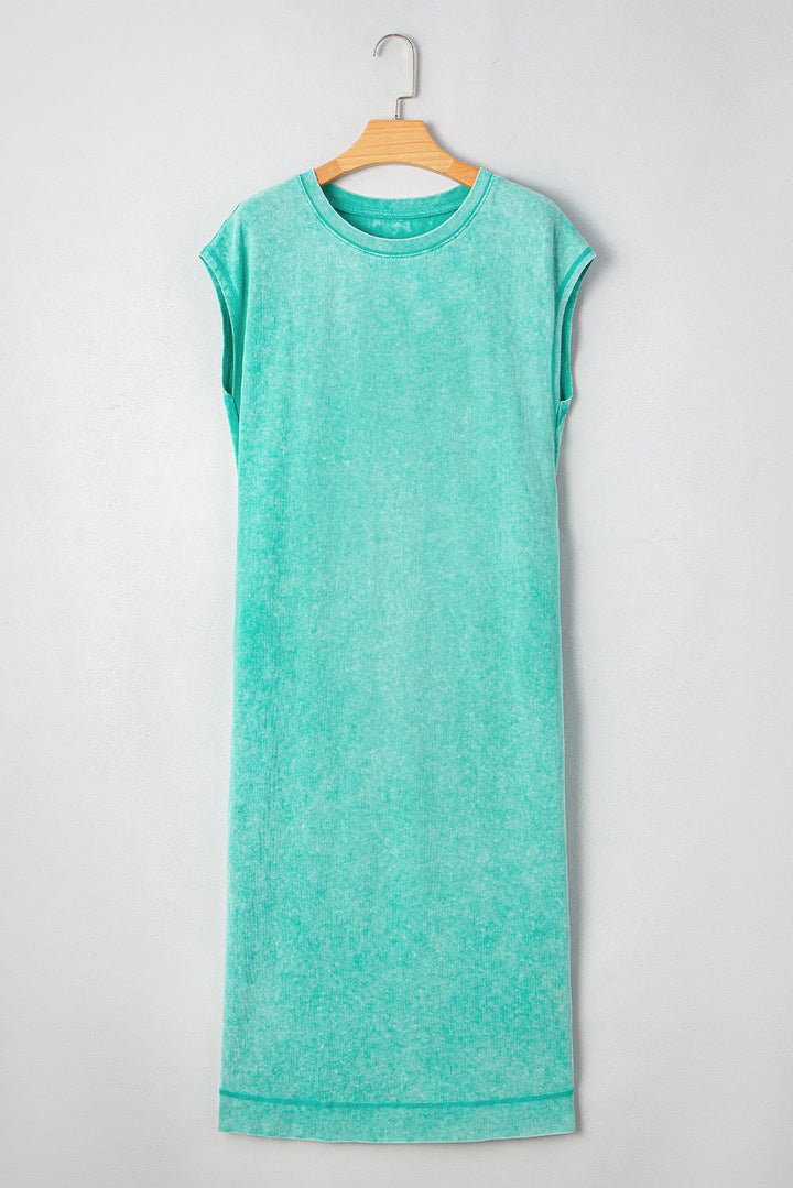 Eloise Mineral Wash Pocketed T-shirt Long Dress