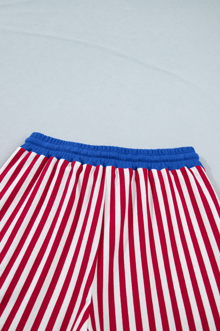 Skye Stripe Trim Tee Set