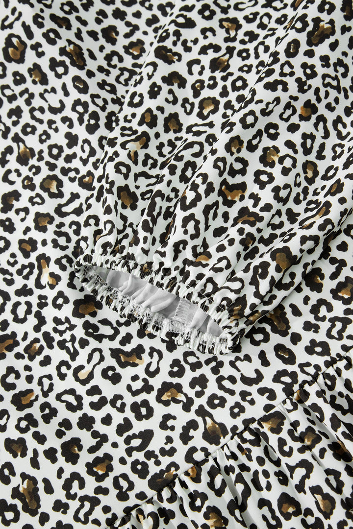 Elsa Puff Sleeve Print PLUS Blouse