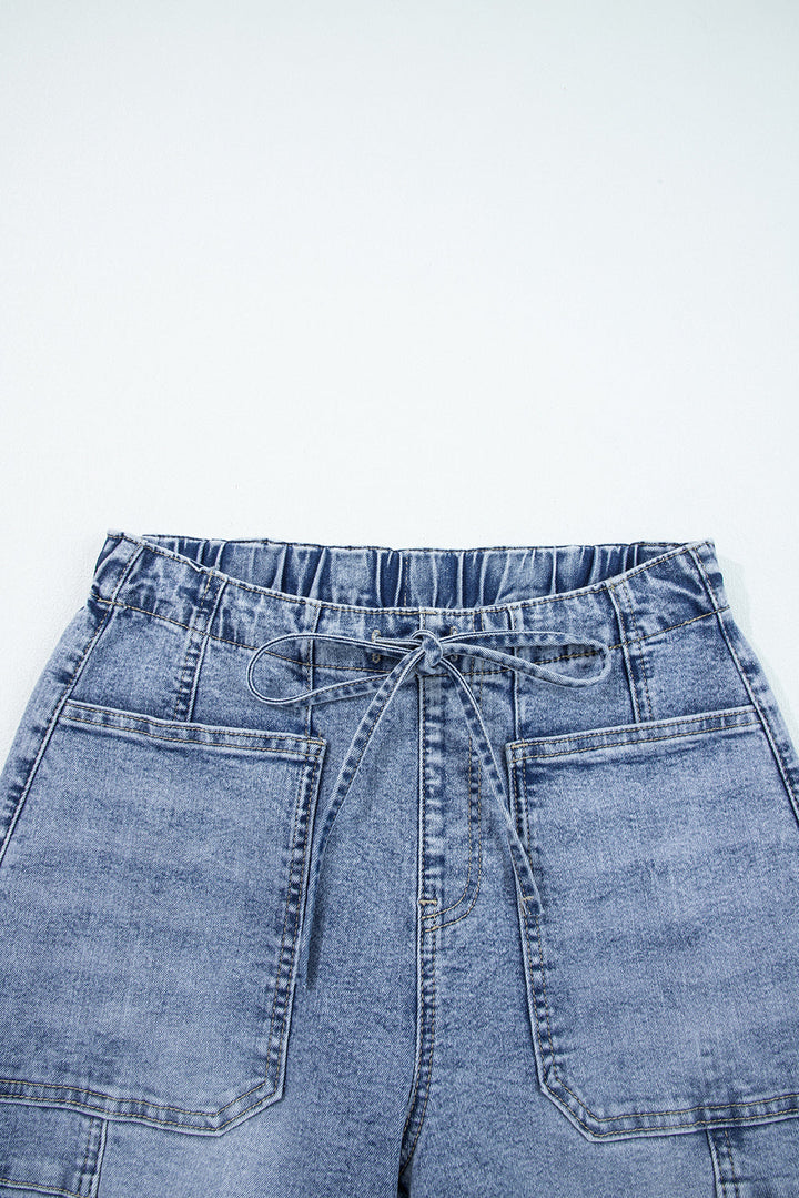 Bella Paperbag Waist Barrel Jeans