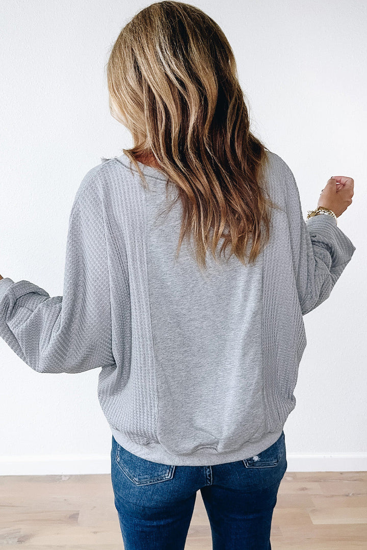 Mercy Hem Pullover top Long Sleeve Top