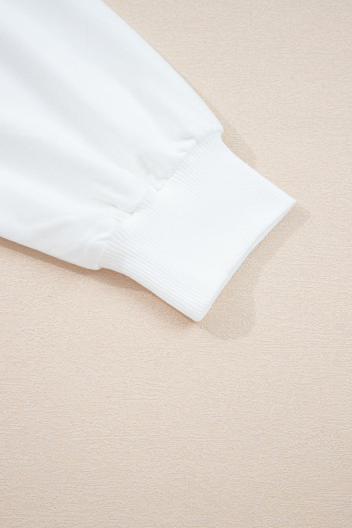 Clare Contrast Stitching Oversize Sweatshirt