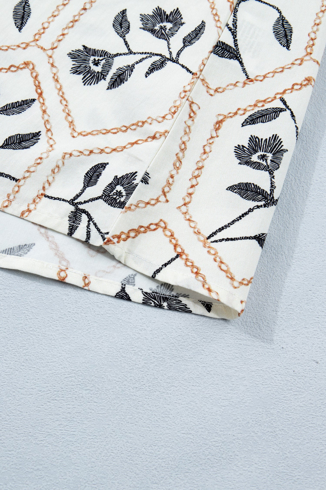 Hayden Patchwork Short Sleeve Blouse