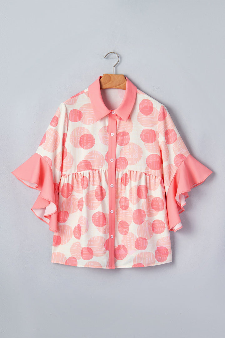 Angelica Short Sleeve Babydoll Shirt