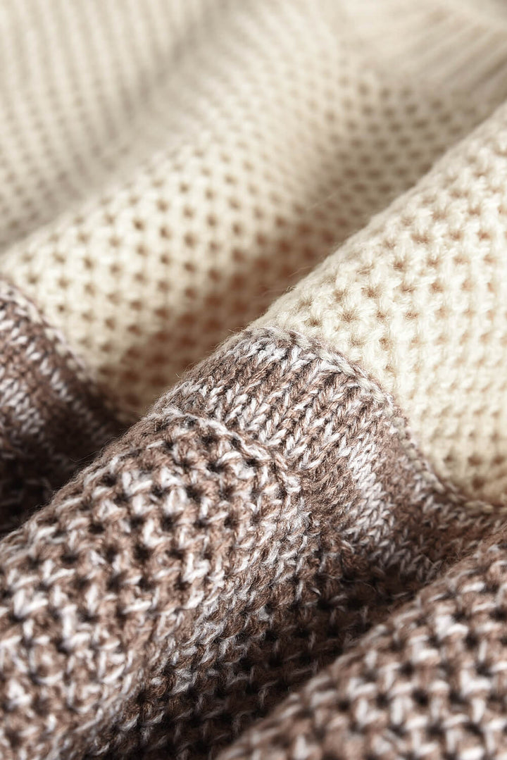 Jianna Netted Texture Pullover Sweater