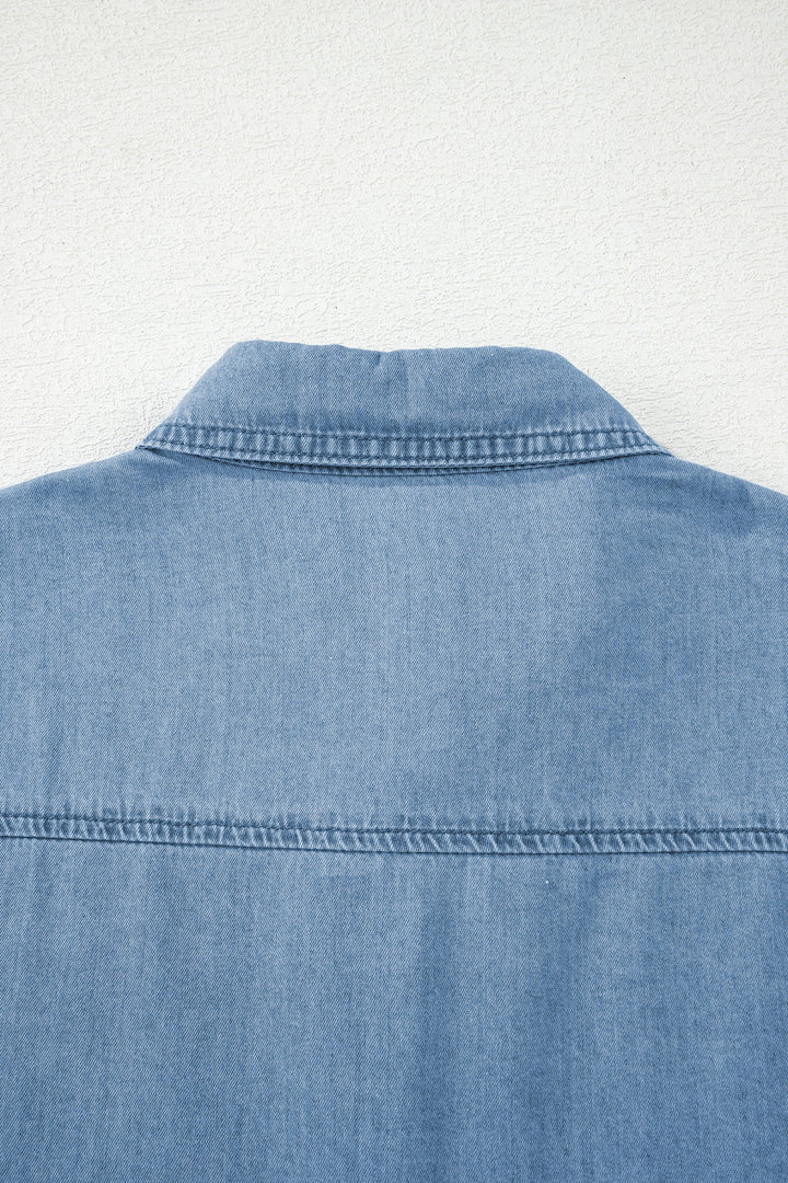 Makenna Myosotis Down Slim Shirt