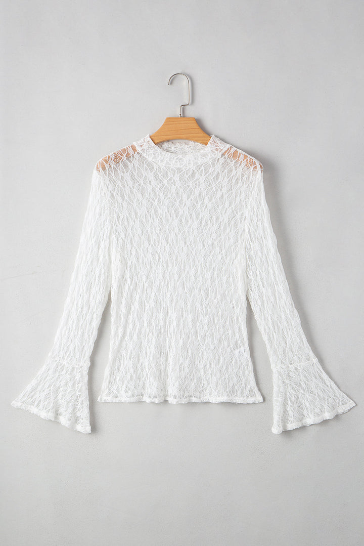 Laurel Bell Sleeve Mock Blouse