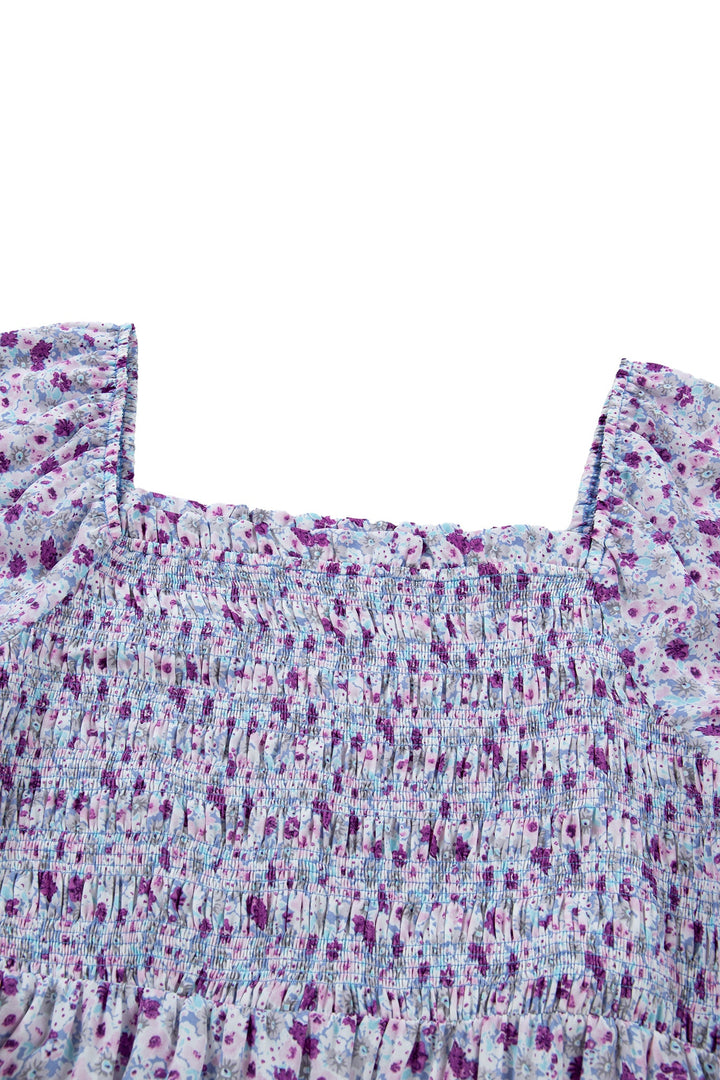 Kelsey Square Smocked Maxi PLUS Dress