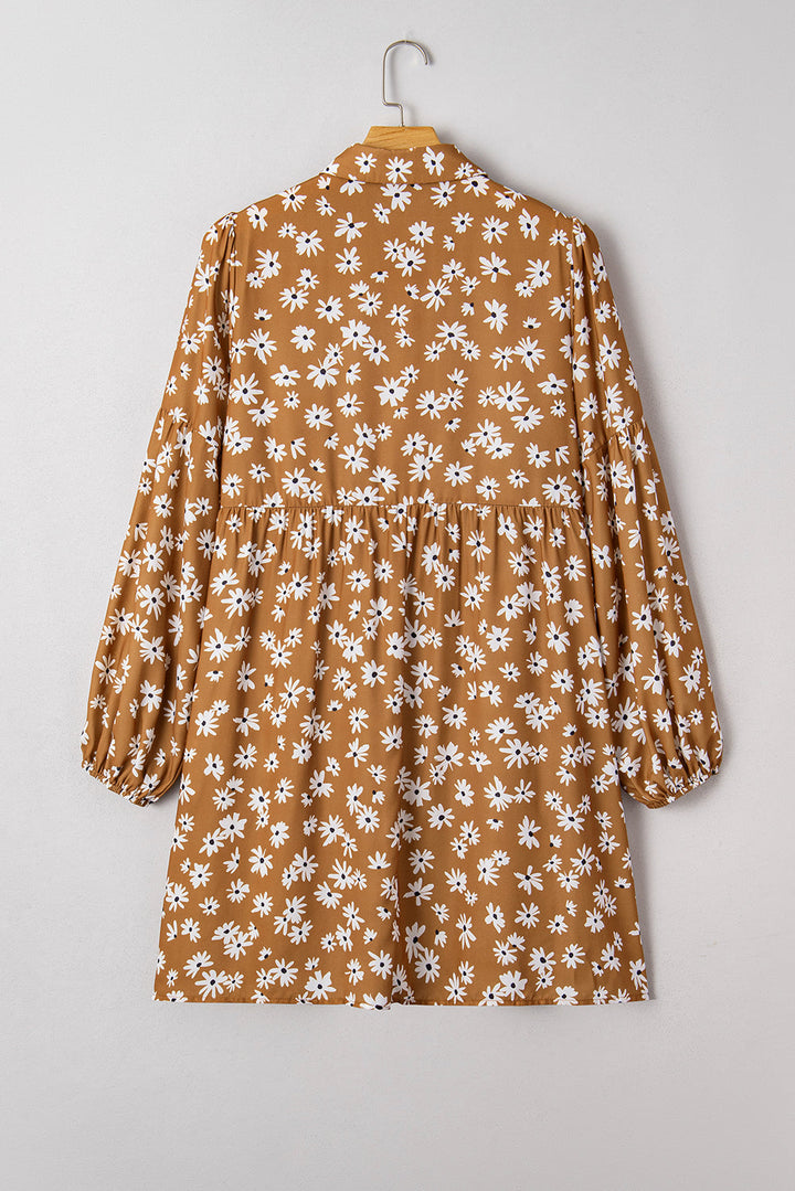 Miley Print Puff Sleeve PLUS Dress