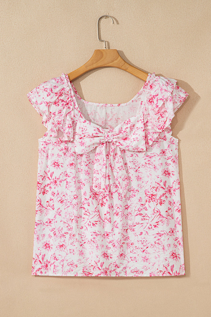 Aya Bow Back Square Blouse