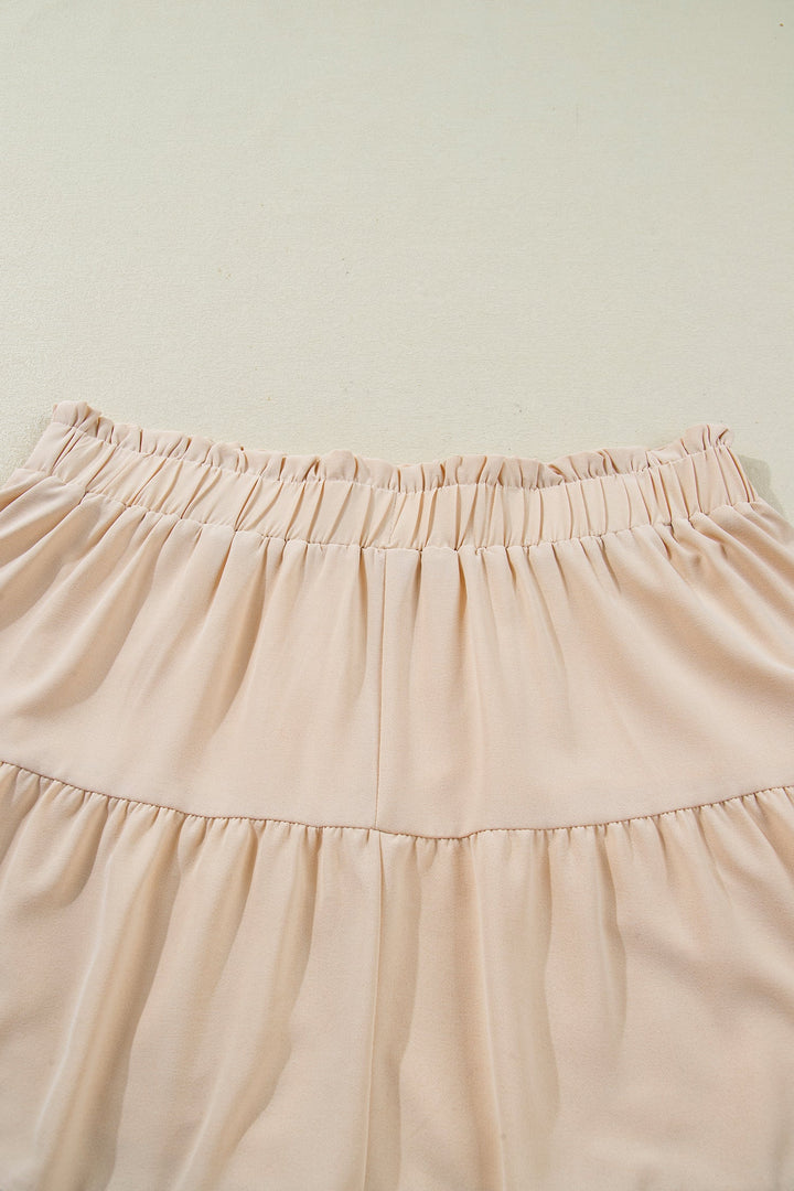 Millie Trim Boho Ruffled PLUS Shorts