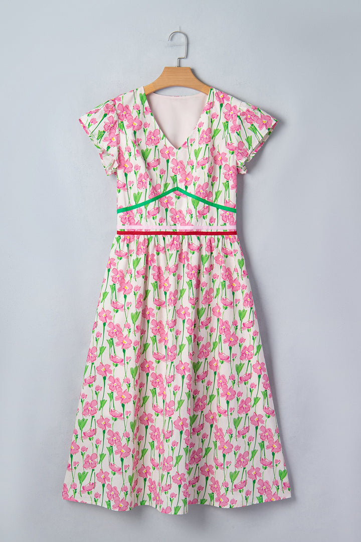 Callie Sleeve Elegant Midi Dress