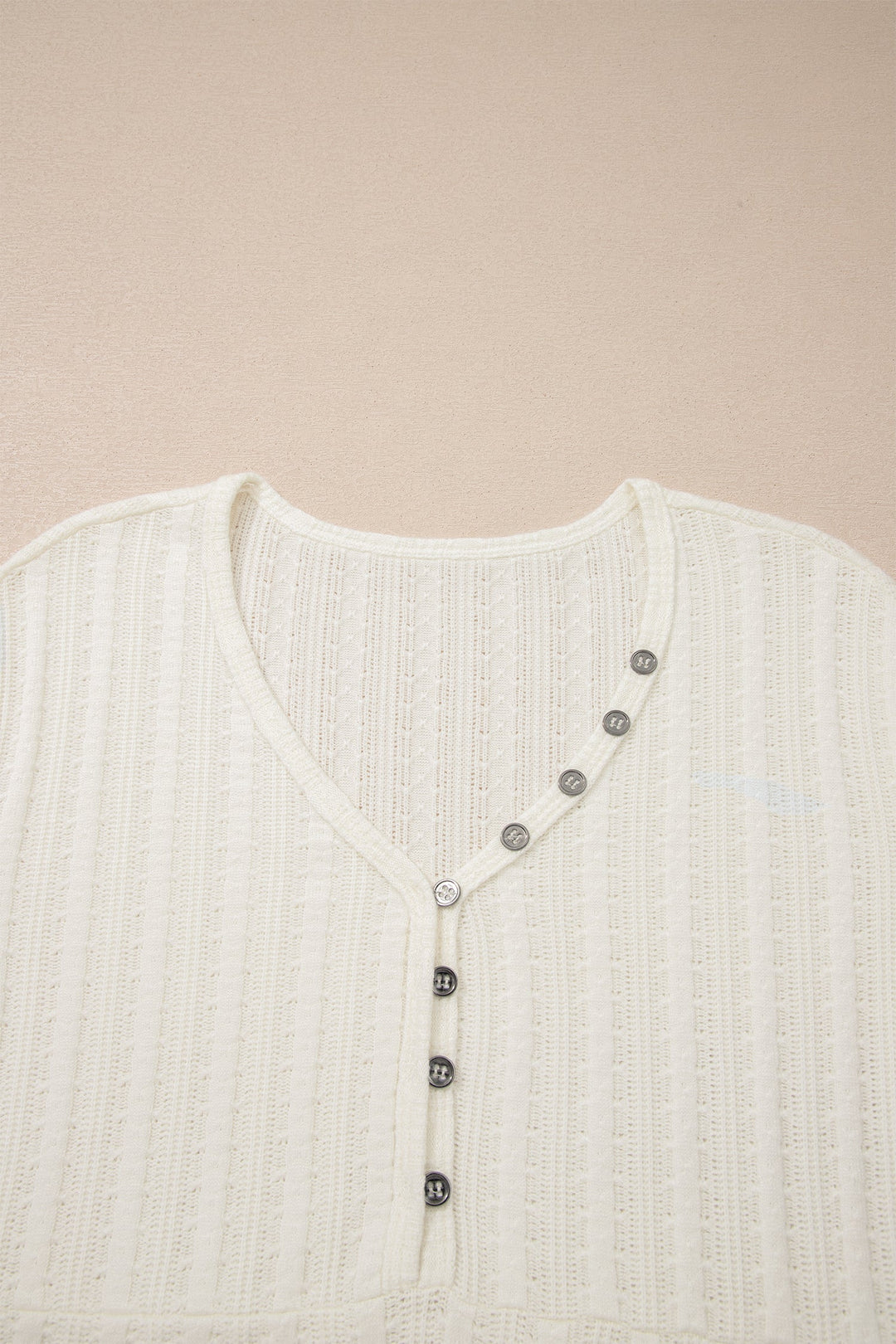 Frankie Raw Seam Henley Tee