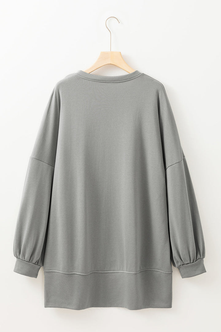 Sequin Happy Halloween Long Sleeve Top