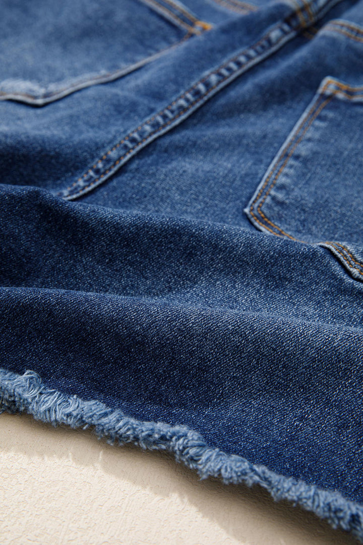 Holland Hem Distressed Whiskery Shorts