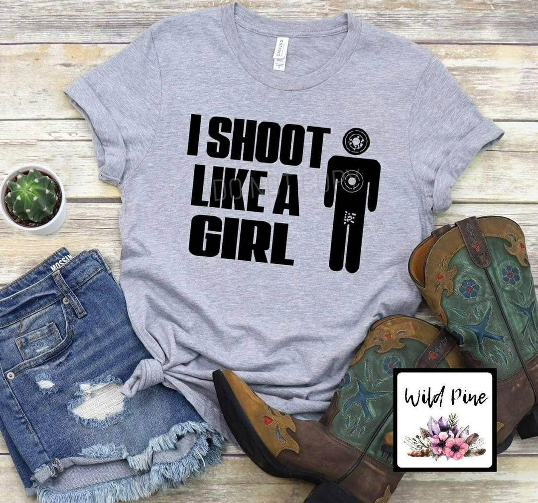 I Shoot Like A Girl Graphic Tee
