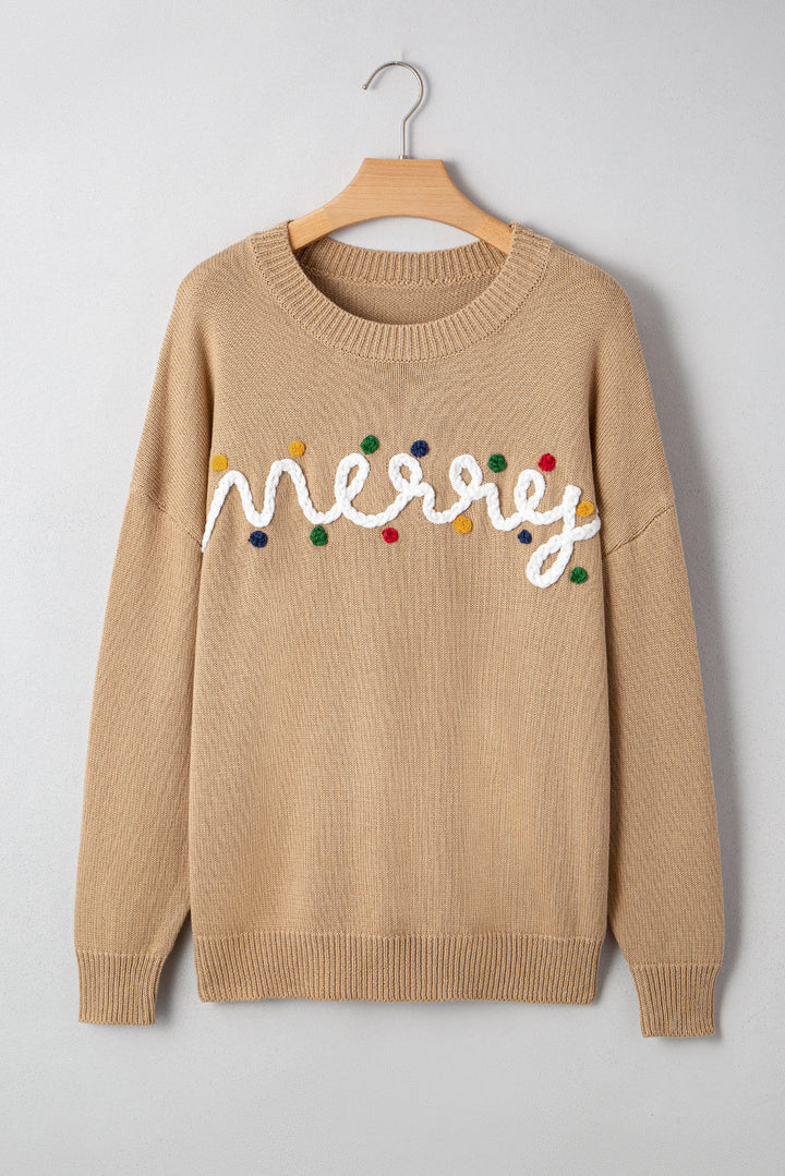 Theresa Detail Christmas Dolman Sweater