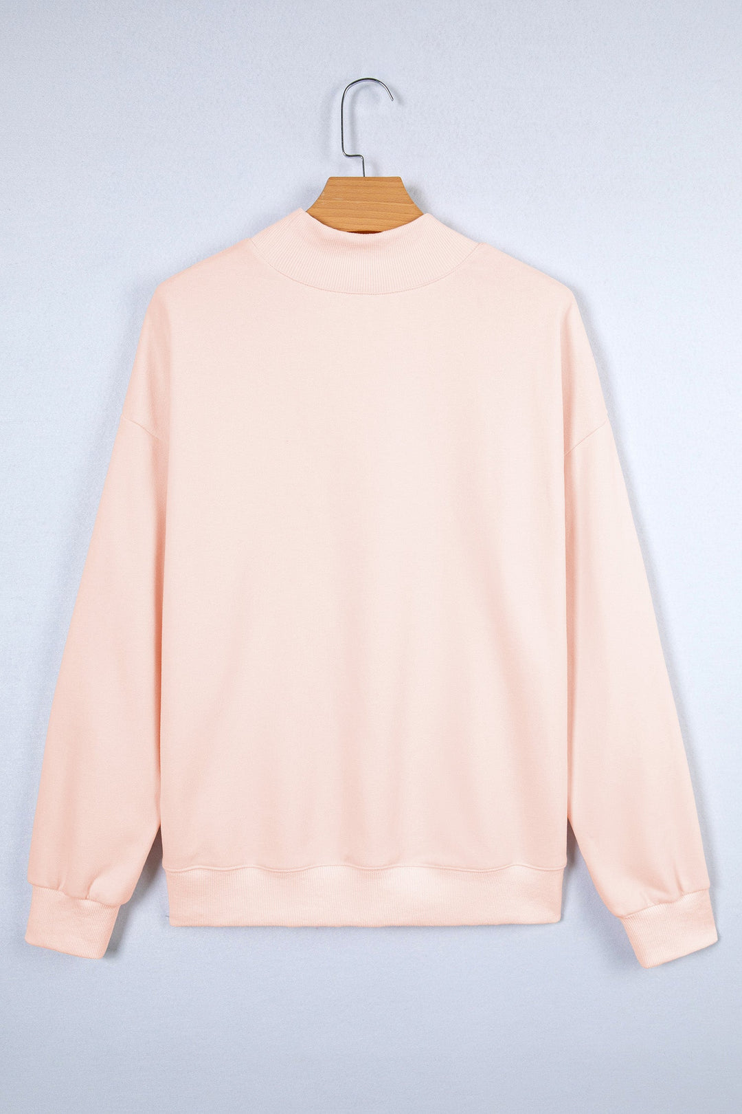 Blessed Embroidered Mock Sweatshirt