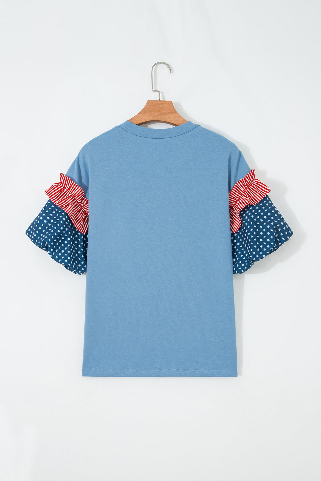 Henley Short Puff Sleeve Top