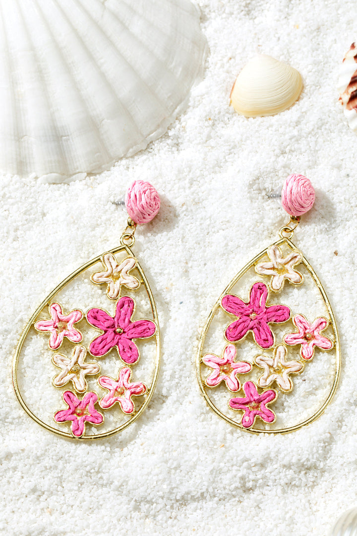 Marley Plaited Plated Waterdrop Earrings