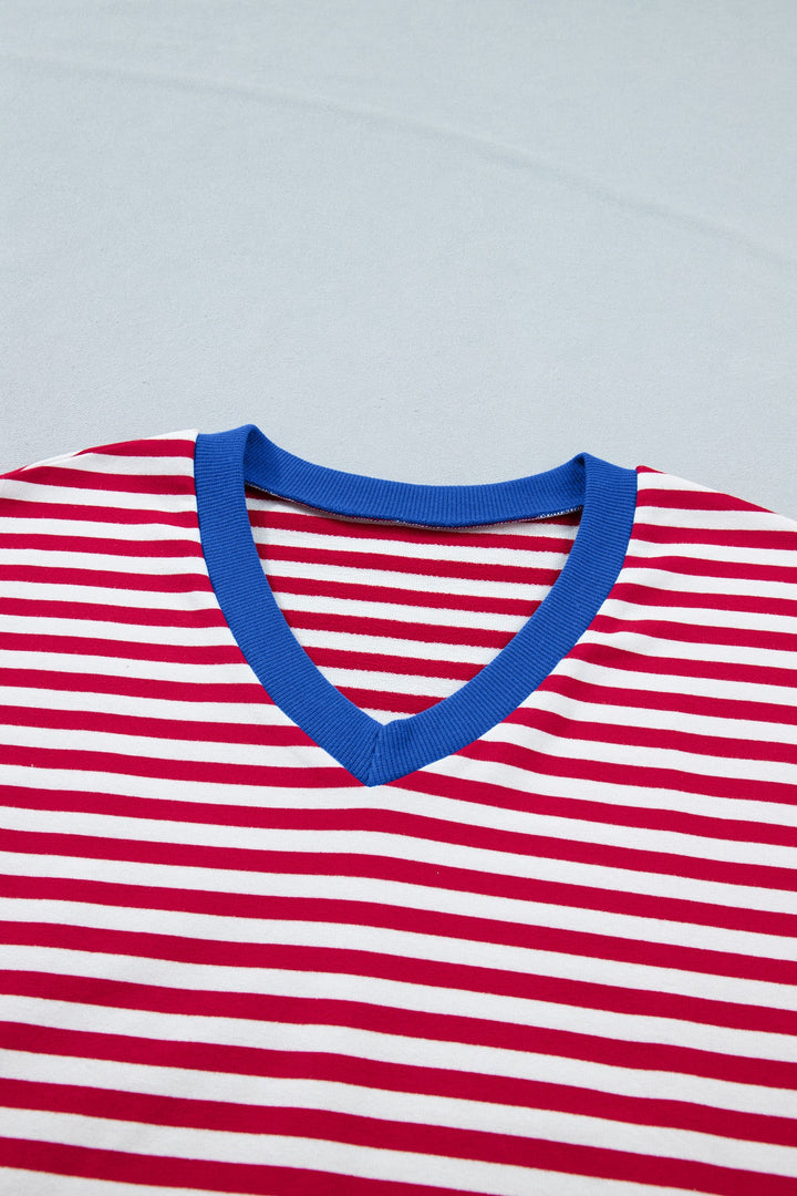 Skye Stripe Trim Tee Set