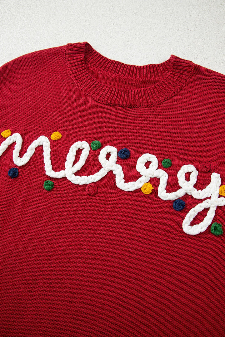Jade Christmas Drop Shoulder Sweater