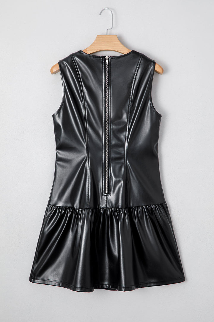Lillian Hem Sleeveless Mini Dress