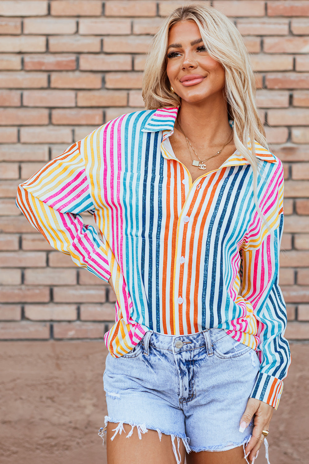 Winter Drop Shoulder Loose Shirt