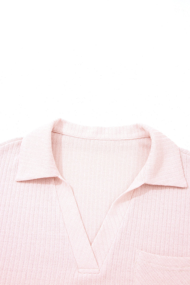 Marley Light Collared Ribbed Tee