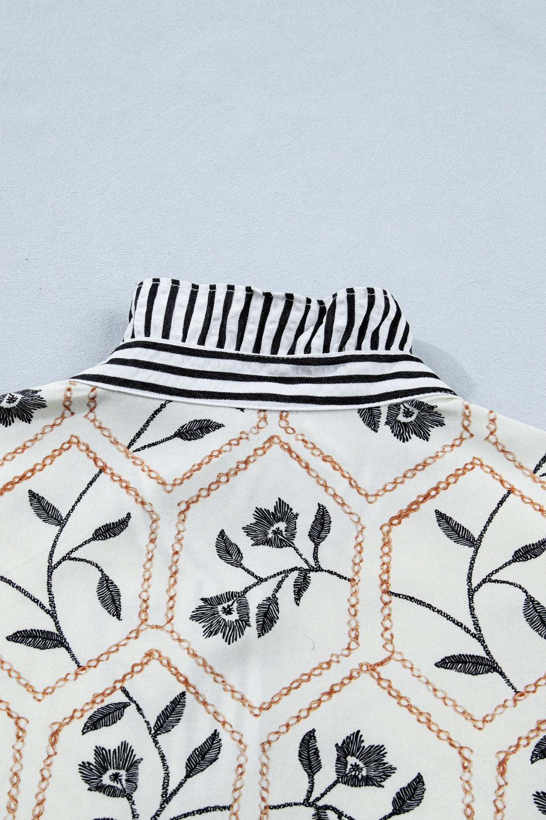 Hayden Patchwork Short Sleeve Blouse