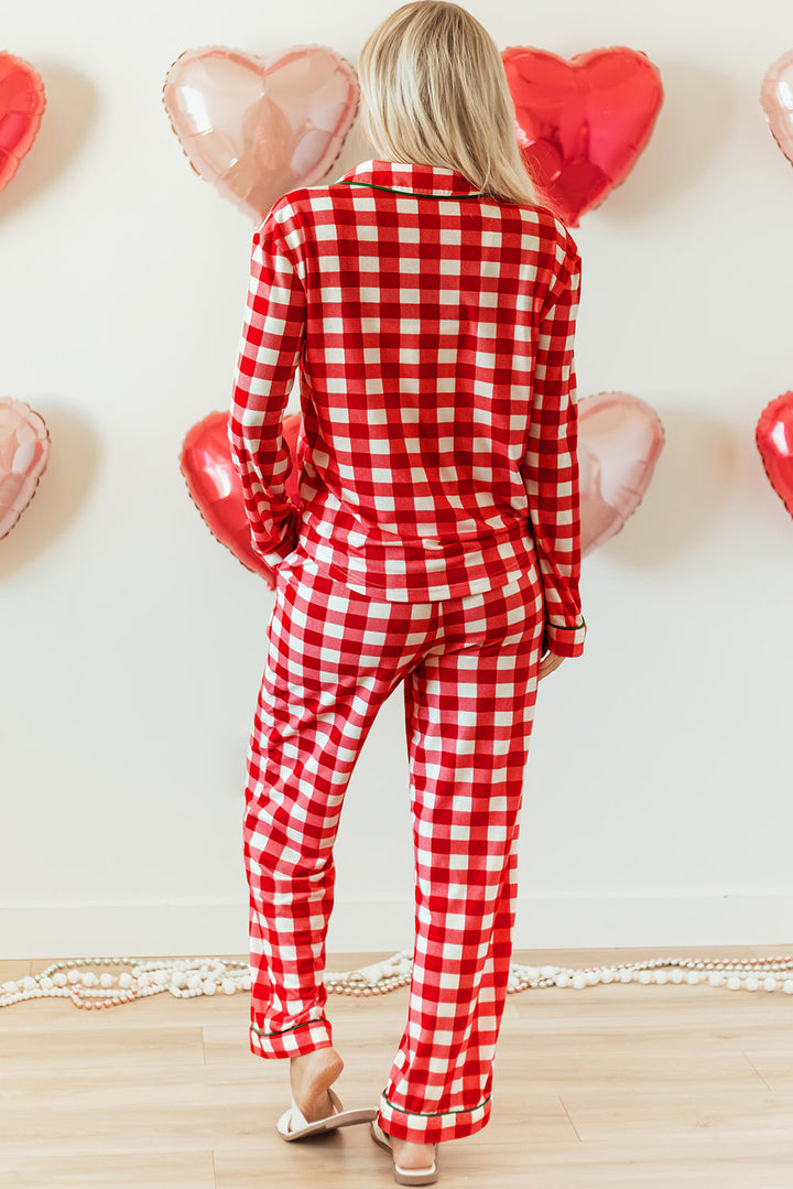 Estrella Christmas Plaid Print Shirt