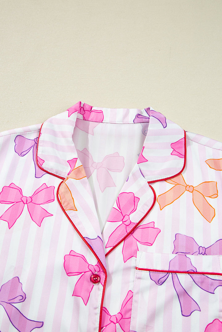 Gracelynn Contrast Piping Trim Shirt