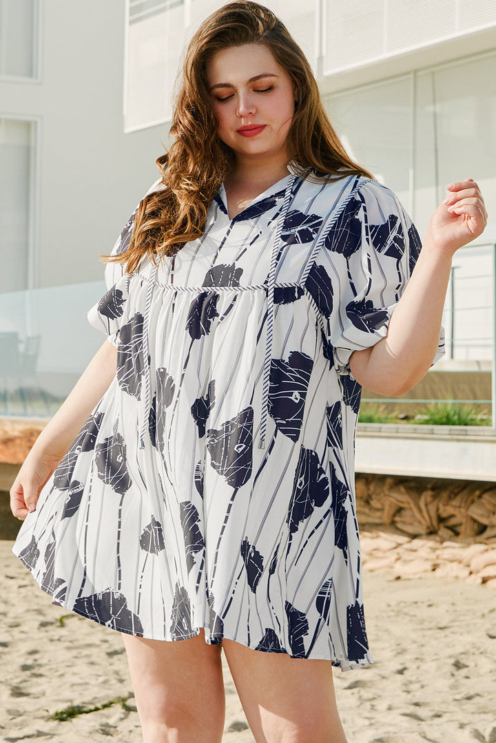 Alexa Lace Up Mini PLUS Dress