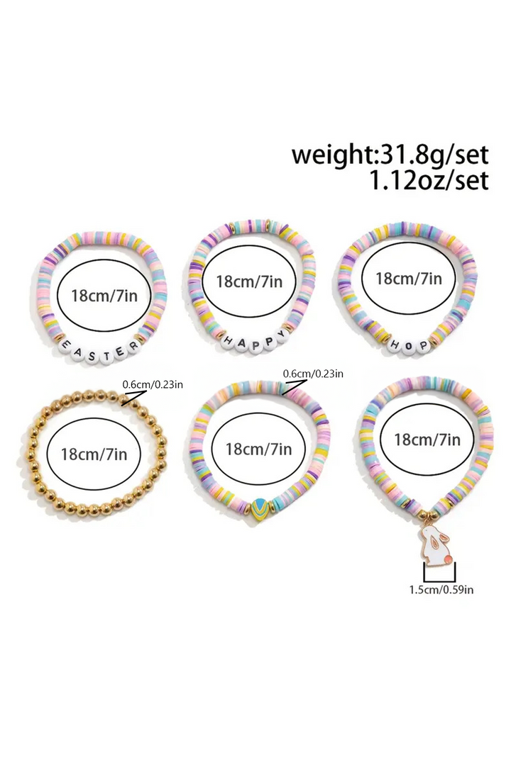 Kylee Beaded Elastic Layer Bracelet