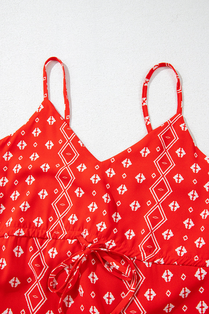 Nevaeh Straps Drawstring Maxi Dress