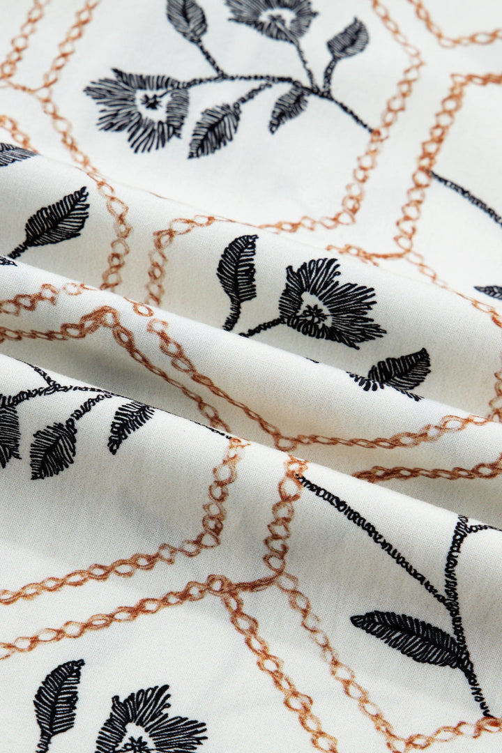 Hayden Patchwork Short Sleeve Blouse