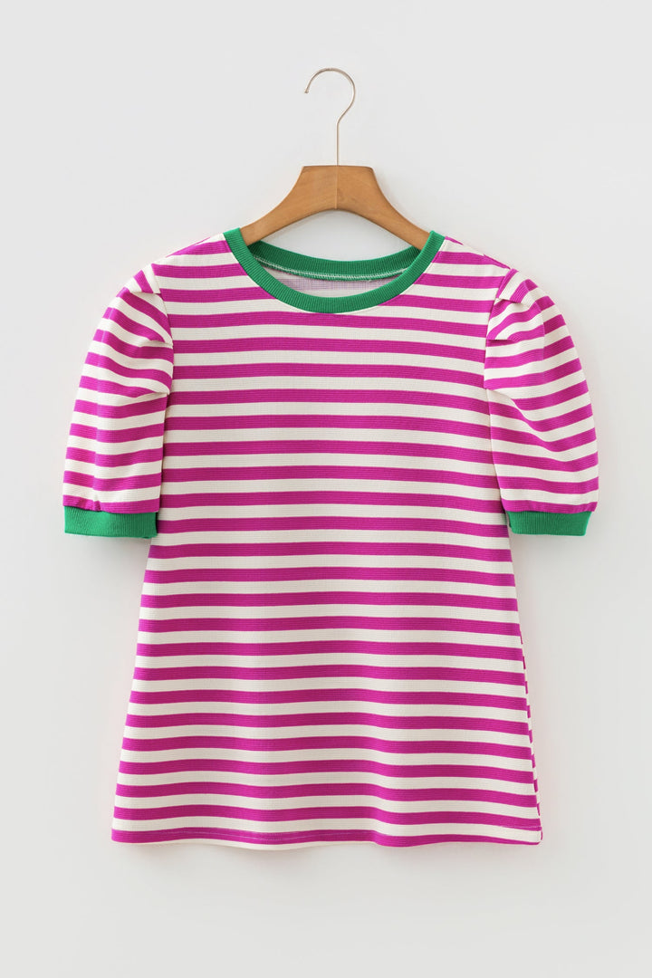 Nova Sleeve Contrast Trim Tee